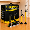 Kit Elevex - Suporte Telescópico e Ajustável, 100% Antiderrapante + Brinde Laser Level Pro 3