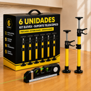 Kit Elevex - Suporte Telescópico e Ajustável, 100% Antiderrapante + Brinde Laser Level Pro 3
